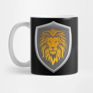 Gold Lion on Shield Mug